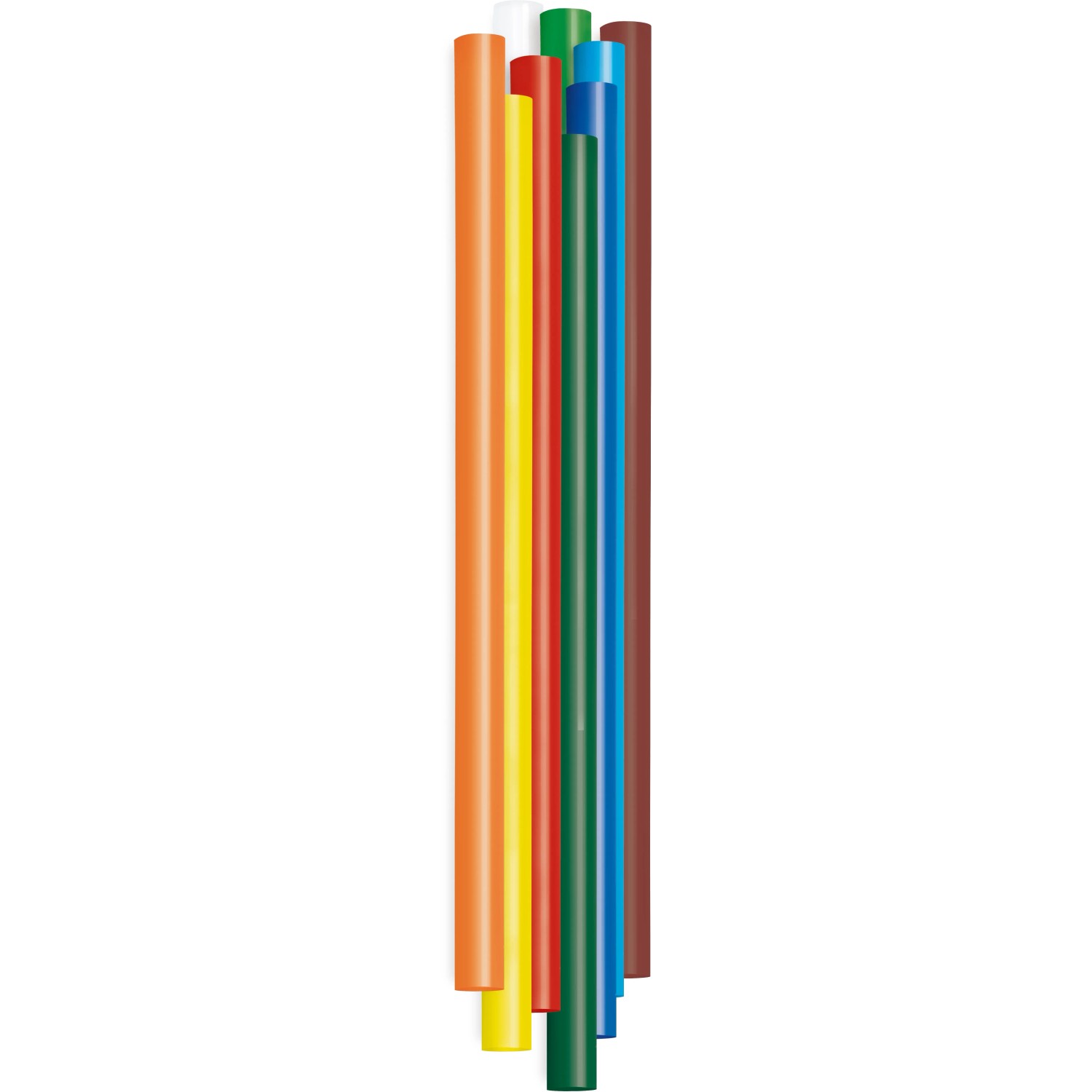 Steinel bunte Klebesticks, 16 Stück, verschiedene Farben. Ideal zum Basteln und Dekorieren.