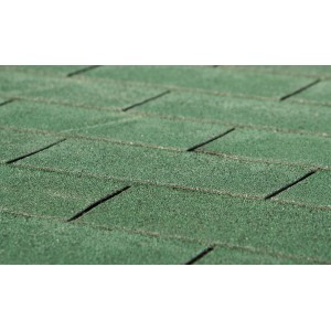 Dachschindeln rechteckig  Grün 3 m²