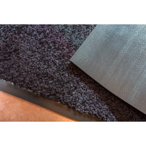 Schwarze Astra Sauberlaufmatte Proper Tex Uni, 90x250 cm, strapazierfähig und rutschfest.