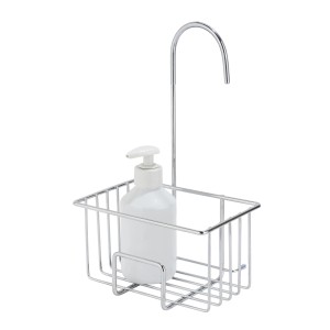 Wenko Dusch-Caddy Milito 18 cm x 28,5 cm x 13 cm Silber Glänzend