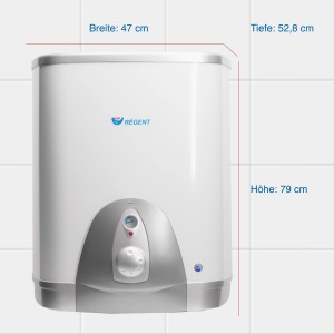 Regent Hängespeicher REG 80 QB EU, 80 Liter Warmwasserspeicher für die Wandmontage.