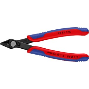 Knipex Electronic Super Knips brüniert mit Mehrkomponenten-Hüllen 125 mm