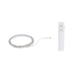 Paulmann LED-Strip, 1m, batteriebetrieben mit Bewegungsmelder. Selbstklebend, flexibel für einfache Montage.