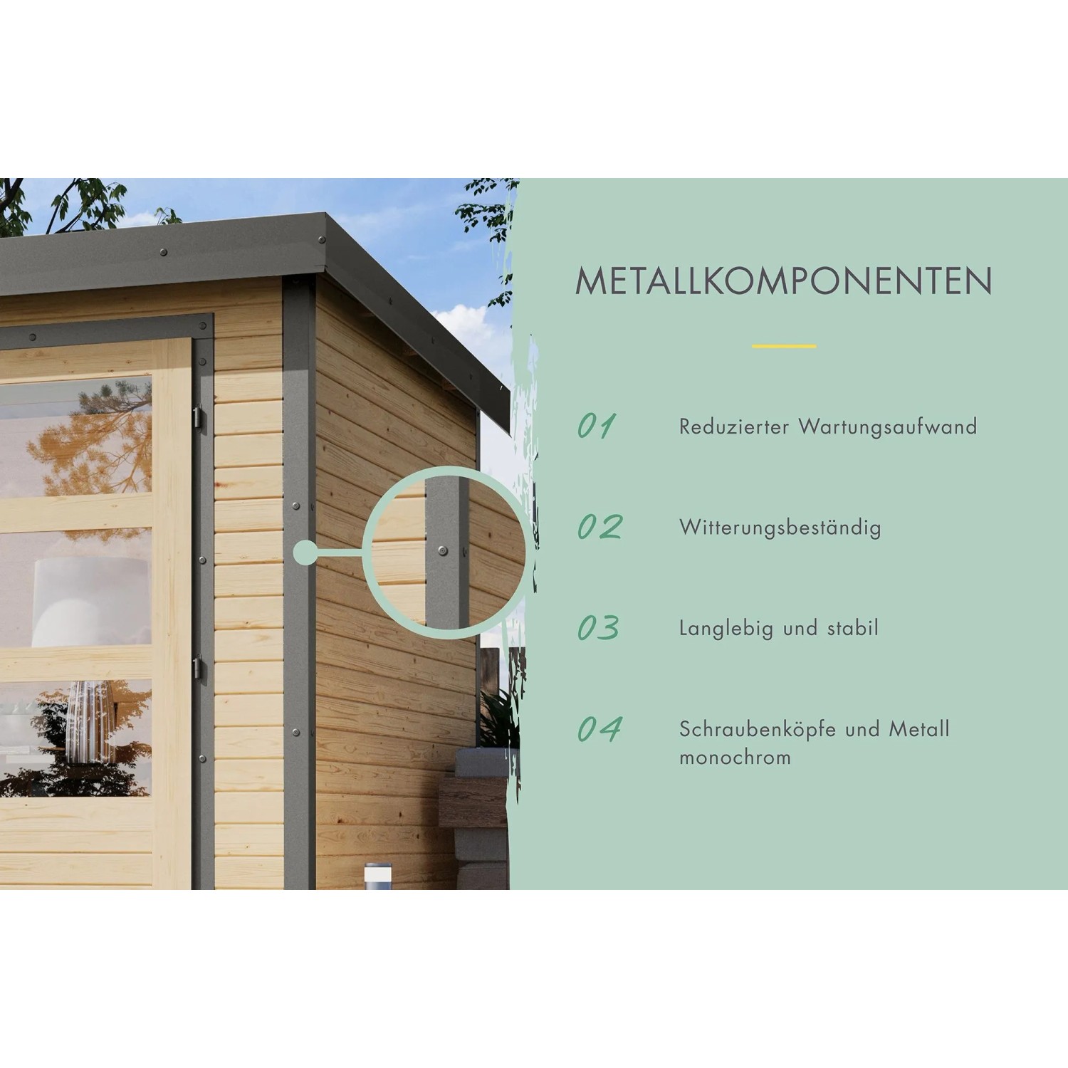 Karibu Expresshaus Swifty 2 B Expresslieferung Terragrau / Graualuminium_10