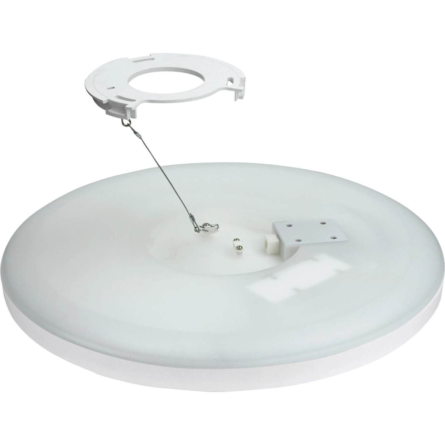 Weißes E2 Elektro Aufbau-LED-Panel Twice² Up & Down R mit Sensor, 30 cm Durchmesser.