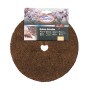 Dunkelbraune Videx Garden Kokosscheibe, Ø 25 cm, für Pflanzen- und Kübel-Winterschutz.