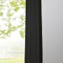 Schwarzer Mydeco Schlaufenschal Pure, 245x135 cm, halbtransparent für Fenster.