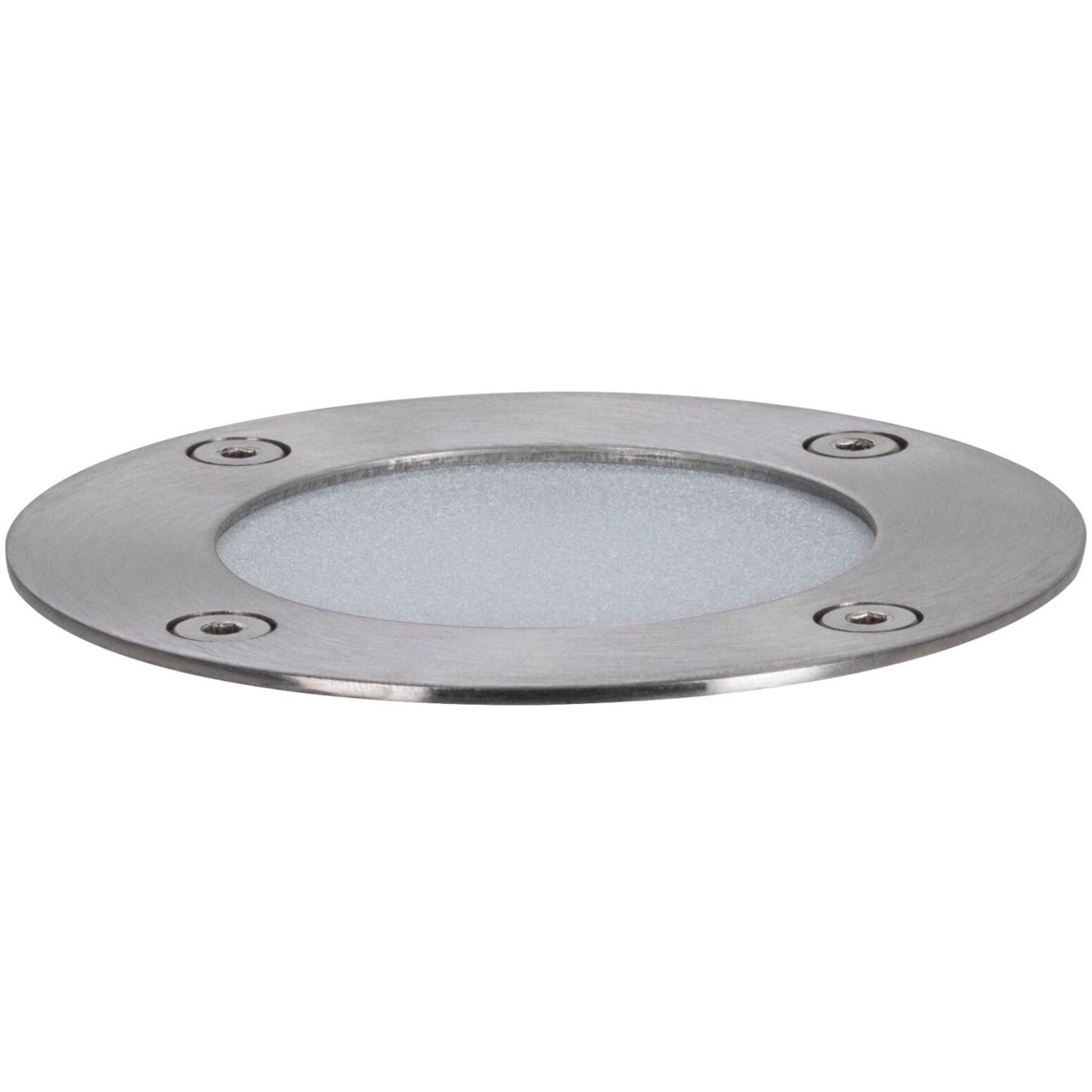 Paulmann LED Bodeneinbaustrahler Floor Plug & Shine, Ø 9,8 cm, Edelstahloptik.