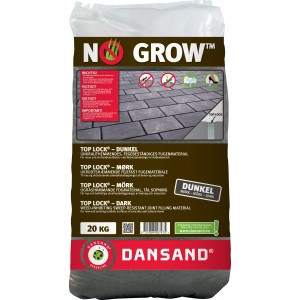 Dansand Pflasterfugenmörtel Anthrazit, 20 kg, unkrauthemmend für Pflasterfugen.