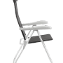 Anthrazitfarbene Yes Hochliege Cayo, 110x57x65cm, ideal für Garten und Camping.