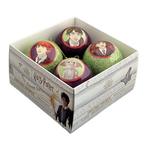 Harry Potter Weihnachtskugel-Set Figuren 4-teilig Ø 7,5 cm
