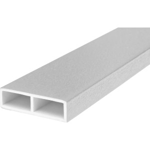 Graue Wandanschlussleiste (25 mm) für ThermoSpace Tür, Meterware.