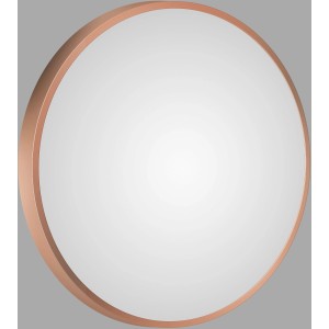 Runder DSK Design Wandspiegel Silver Coiffeur Ø 50 cm mit Kupferrahmen.
