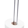 Wenko Exclusiv Toilettenpapier-Ersatzrollenhalter aus Chrom, mit zwei Toilettenpapierrollen.