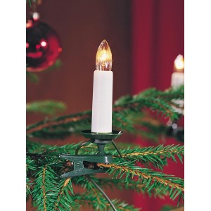Konstsmide Baum Lichterkette mit 35 warmweißen Topbirnen für den Innenbereich.