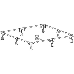 Ideal Standard Einbaurahmen für Duschwanne bis 120x120cm, geeignet für bodenebenen Einbau.