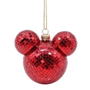 Disney Weihnachtskugel Mickey Ohren Ø 8,5 cm Disco Rot
