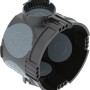 Schwarze Unterputz Gerätedose, 46mm tief, luftdicht für Schalter und Taster.