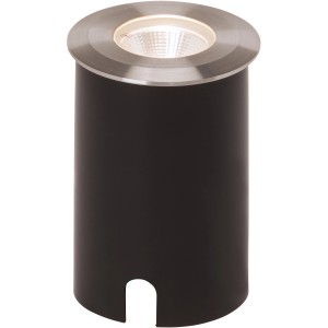 AEG LED Bodeneinbaustrahler U-Ground, Edelstahl/Schwarz, warmweißes Licht.