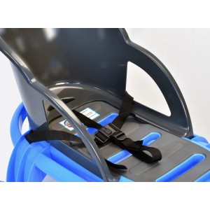 KHW Schlitten Snow Tiger Comfort, iceblue, mit Kindersitz und Haltegurt. Schlitten für Kinder.