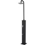 Schwarze Steinbach Speed Shower Solardusche Deluxe Supreme für den Garten.