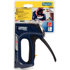 Rapid Handtacker ALU953, kraftsparender Tacker für Klammern und Nägel.