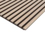 FN Acustico Akustikpaneel Zebrano, foliert, mit schwarzem Filz. Schallabsorbierende Wandverkleidung.