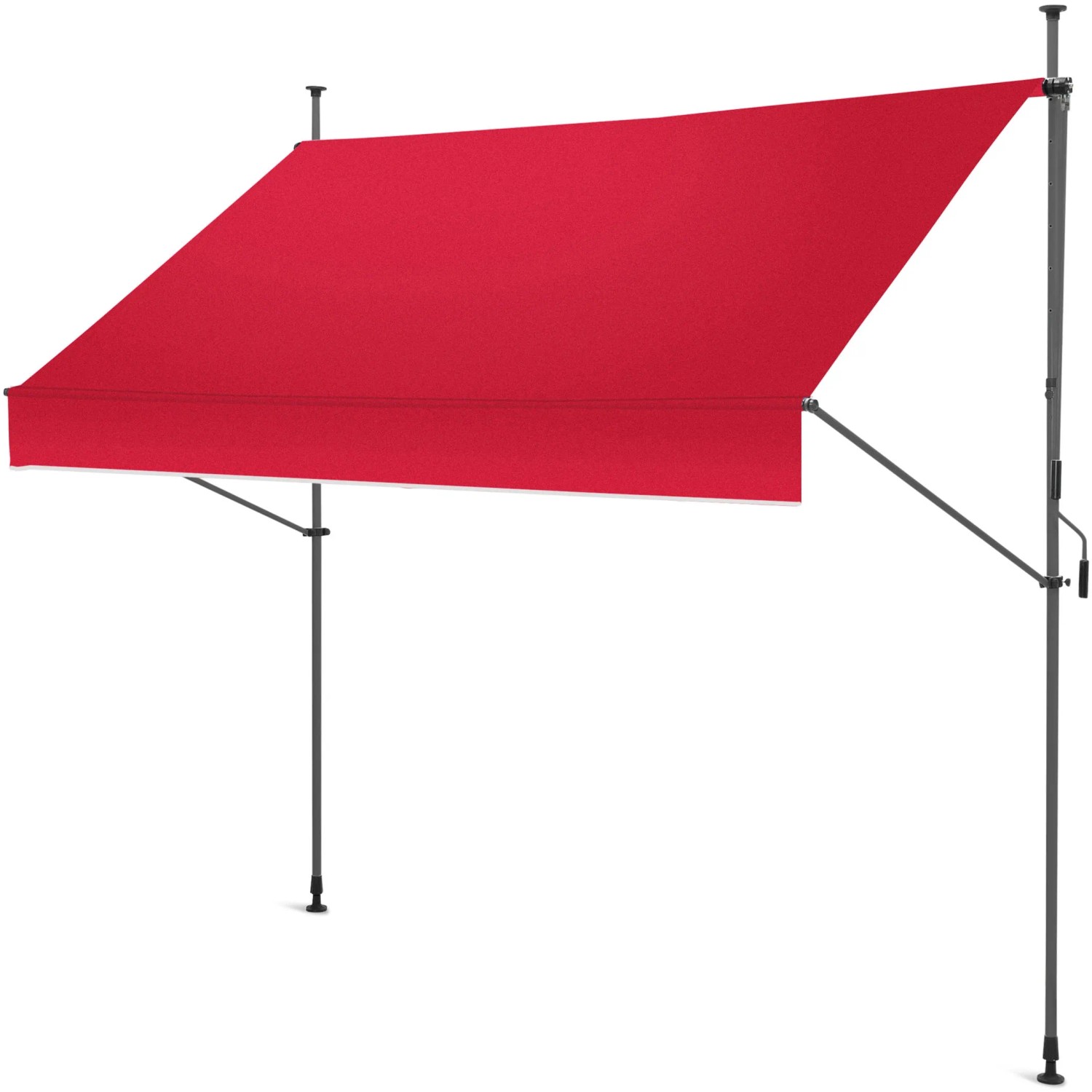 Klemmmarkise 300 X130cm Bordeaux Balkonmarkise Sonnenschutz Terrassenueberdachung Hoehenverstellbar Von 200 290cm Markise Balkon Ohne Bohren 19208857