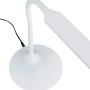 Weiße Trio LED-Touch-Tischleuchte Polo, Schreibtischlampe aus Kunststoff mit flexiblem Arm.