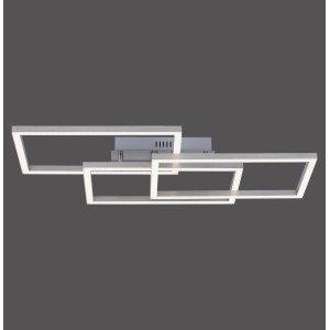 Moderne Just Light Deckenleuchte Lolasmart-Maxi aus Stahl, 82x50 cm, mit Rahmenoptik.