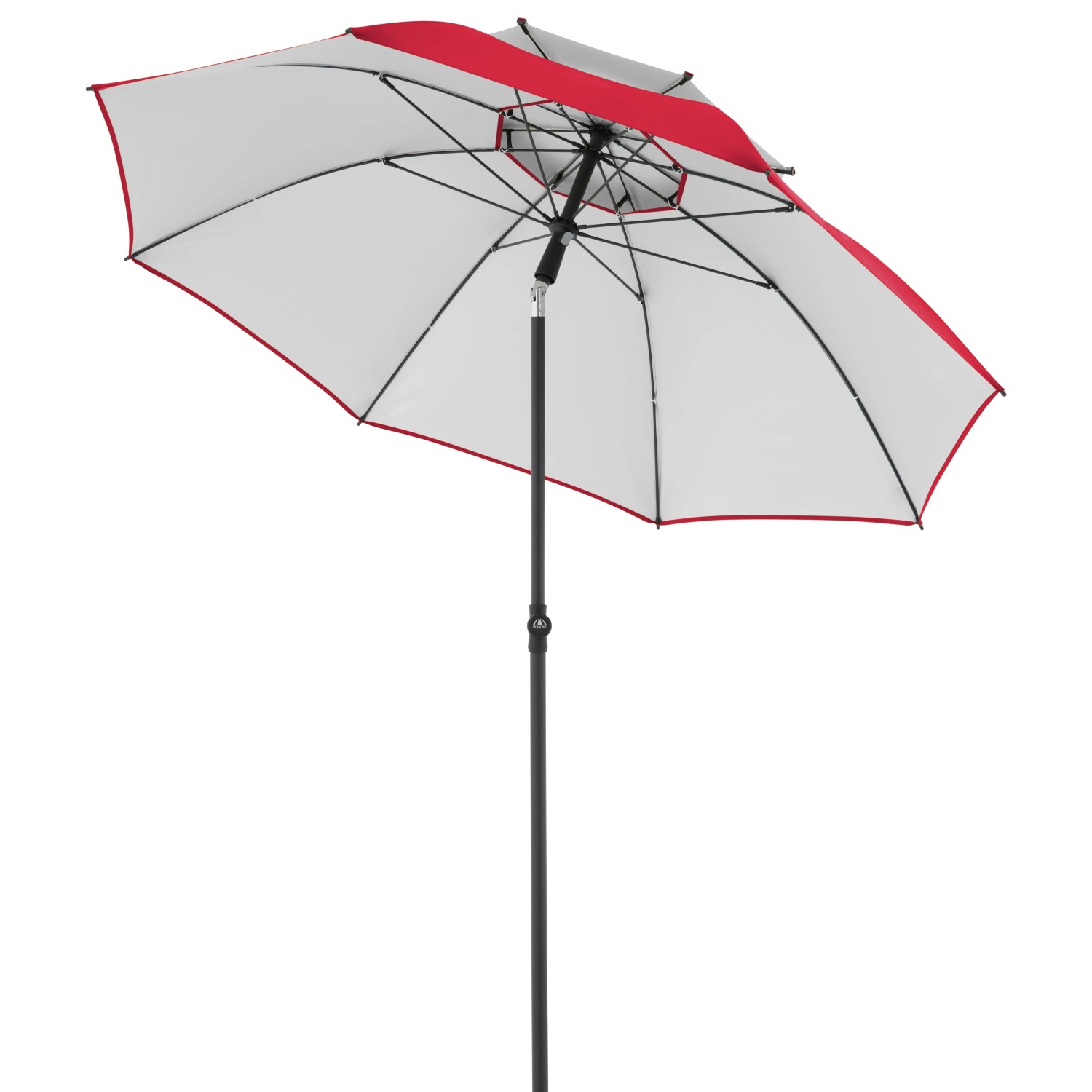 Doppler Strandschirm Windprofi Neo 200 Rot, mit Windventil und Fiberglas-Streben.