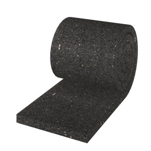 Gummipad Rolle (2mm) für Terrassendielen Unterbau, rutschfestes Gummigranulat.