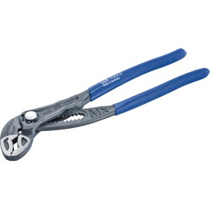 LUX Wasserpumpenzange MX Comfort 180 mm, Zange aus Stahl mit blauen Griffen.