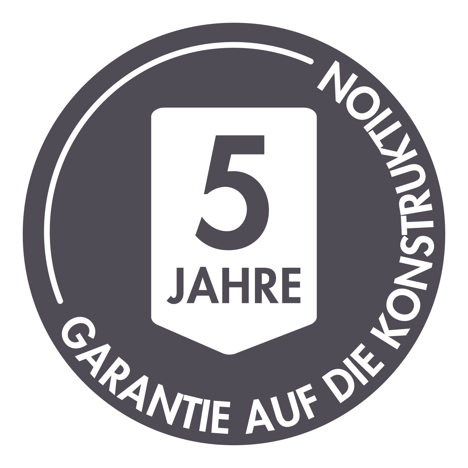 5 Jahre Garantie auf die Konstruktion der Karibu Sauna Steena.