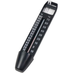 Summer Fun Pool Thermometer 24,2 cm x 3,2 cm x 4,7 cm Schwarz