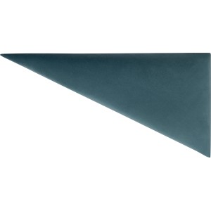 Wandkissen Dreieck, 15x30 cm, Petrol Samt. Dekor-Paneel zur Wandgestaltung.