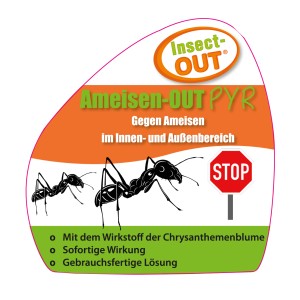 Insect-Out Ameisenmittel PYR 500ml: Pumpspray zur biologischen Ameisenbekämpfung im Haus und Garten.