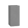 Grauer Pflanzwerk® Tower Pflanzkübel, 50x23x23 cm, aus Fiberglas-Steingemisch für Innen- und Außenbereich.