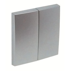 Logus Serienwippe in Alu-Optik für Schalter, aus Kunststoff.