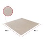 Beige Bauheld Waschmaschinenauflage 60x60 cm mit rutschfester Vinyl-Beschichtung und feiner Textur für Trockner & Waschmaschinen.