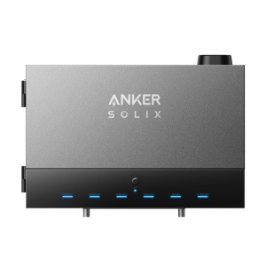 Anker Solix Power Dock für Balkonkraftwerk mit 2,7 kWh Speicher und LED-Anzeige.