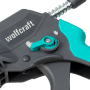 wolfcraft Kartuschenpresse MG 400, grau-türkis, mit Griffweitenverstellung für Silikon und Acryl.