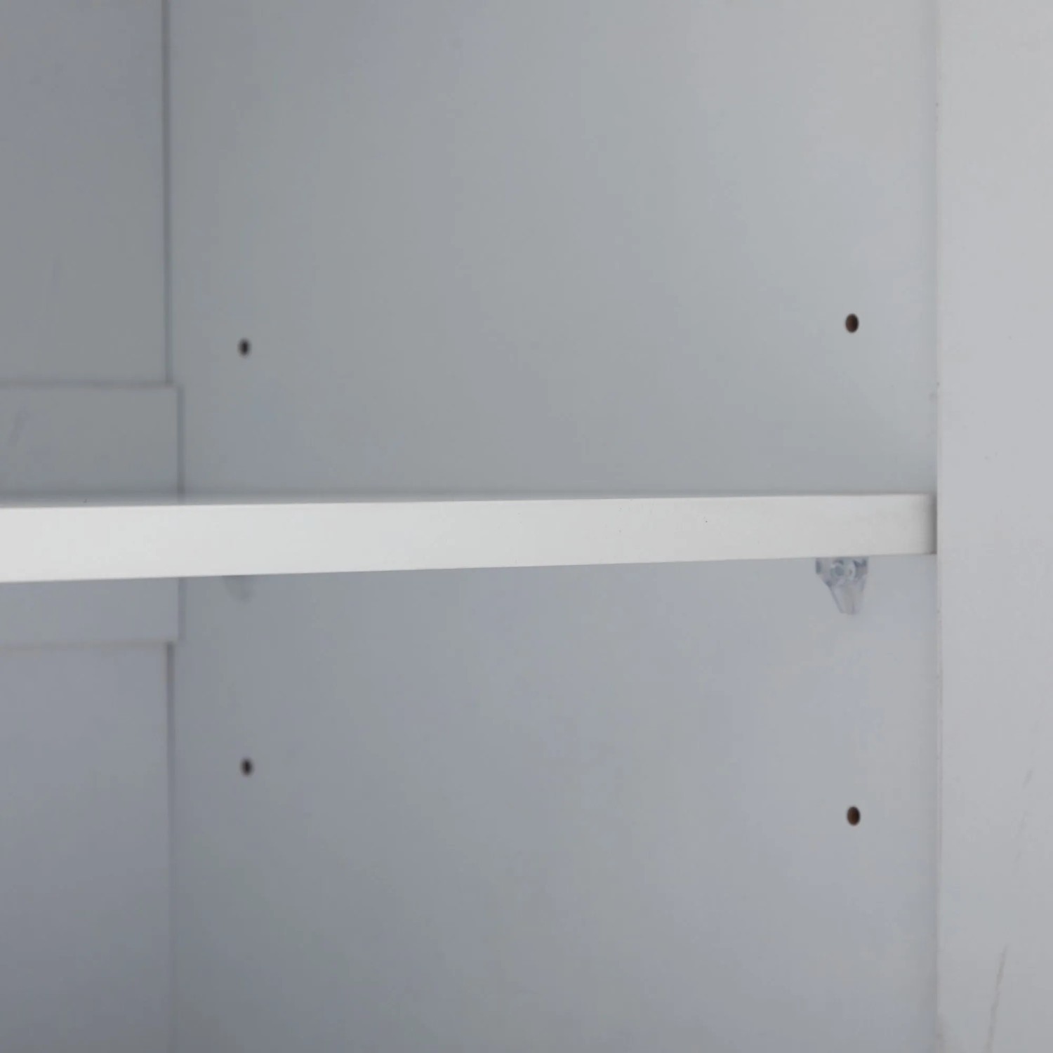 okwish Sideboard mit 4 Fächern Stauraum Esszimmer 130x38x76cm Weiß_10