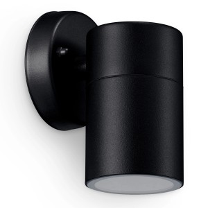 Schwarze Philips Kylis Aussenwandleuchte aus Aluminium für GU10 Leuchtmittel (exklusive).