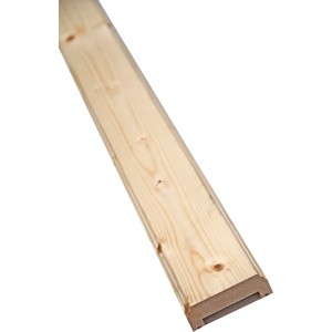 Dieda Balkonhandlauf aus Fichte, naturbelassen, 3,6x9,3x250 cm.
