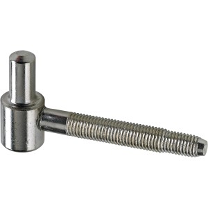 Bandunterteil, Stahl vernickelt, Ø 16 mm, für gefalzte Holzzargen (2 Stück).