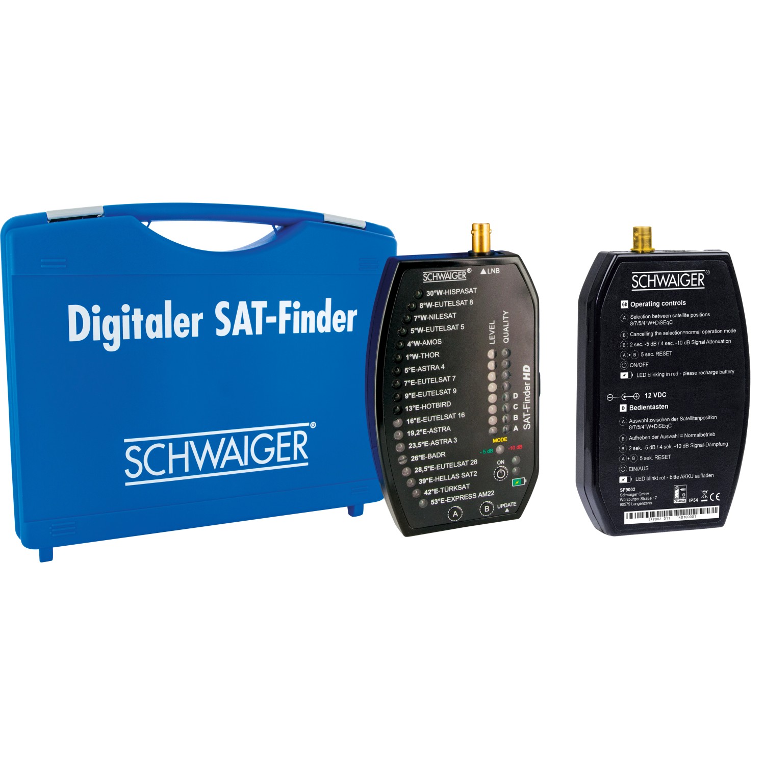 Schwaiger Sat Finder Hd Profi Inkl Akku Kaufen Bei Obi