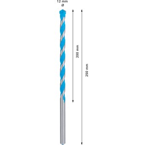 Bosch Expert Multi Construction Bohrer CYL-9, 12 mm, Universalbohrer für verschiedene Materialien.