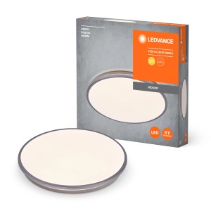 Ledvance LED-Deckenleuchte Orbis Dublin, silber, Ø 48,7 cm, mit Verpackung.
