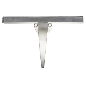 Wenko Badezimmerwischer Bosa 24,5 cm x 15,5 cm x 3 cm Silber Matt